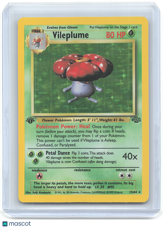 1999 Pokemon Vileplume #15/64