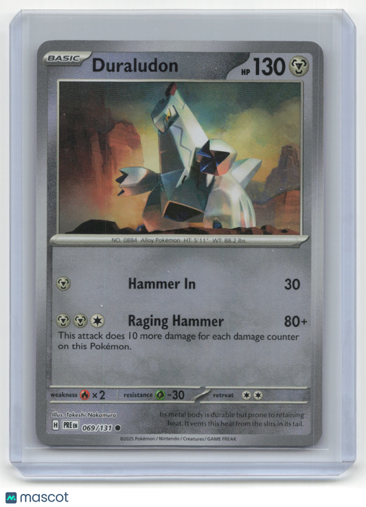 2025 Pokemon TCG Duraludon Prismatic Evolutions #069/131 MasterBall Holo