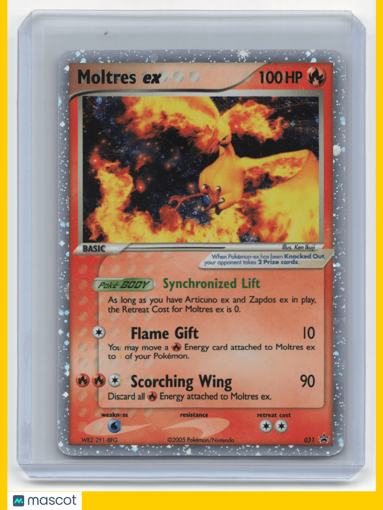 2005 Pokemon Moltres ex Nintendo promo #031