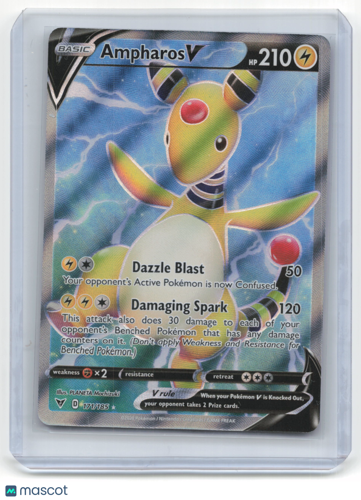 2020 Pokemon TCG Ampharos V Vivid Voltage #171/185