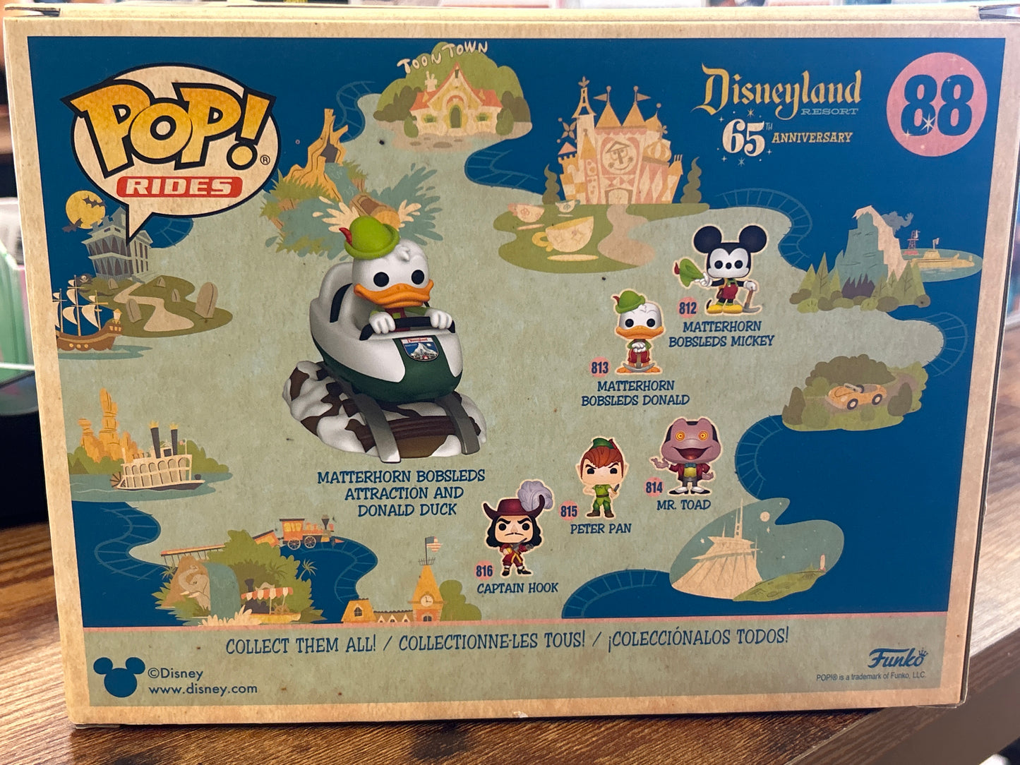 Funko Matterhorn Bobsleds Attraction and Donald Duck Poor