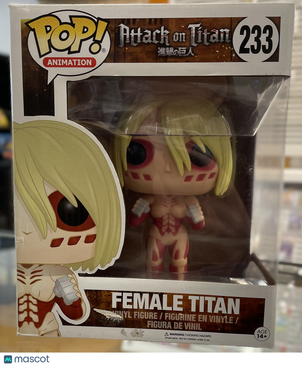 Funko Attack on Titan Female Titan #233 # Okay (Resealed)