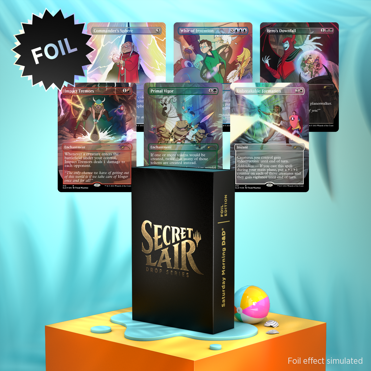 2021 Magic: The Gathering Secret Lair Drop: Saturday Morning D&D (Foil Edition)