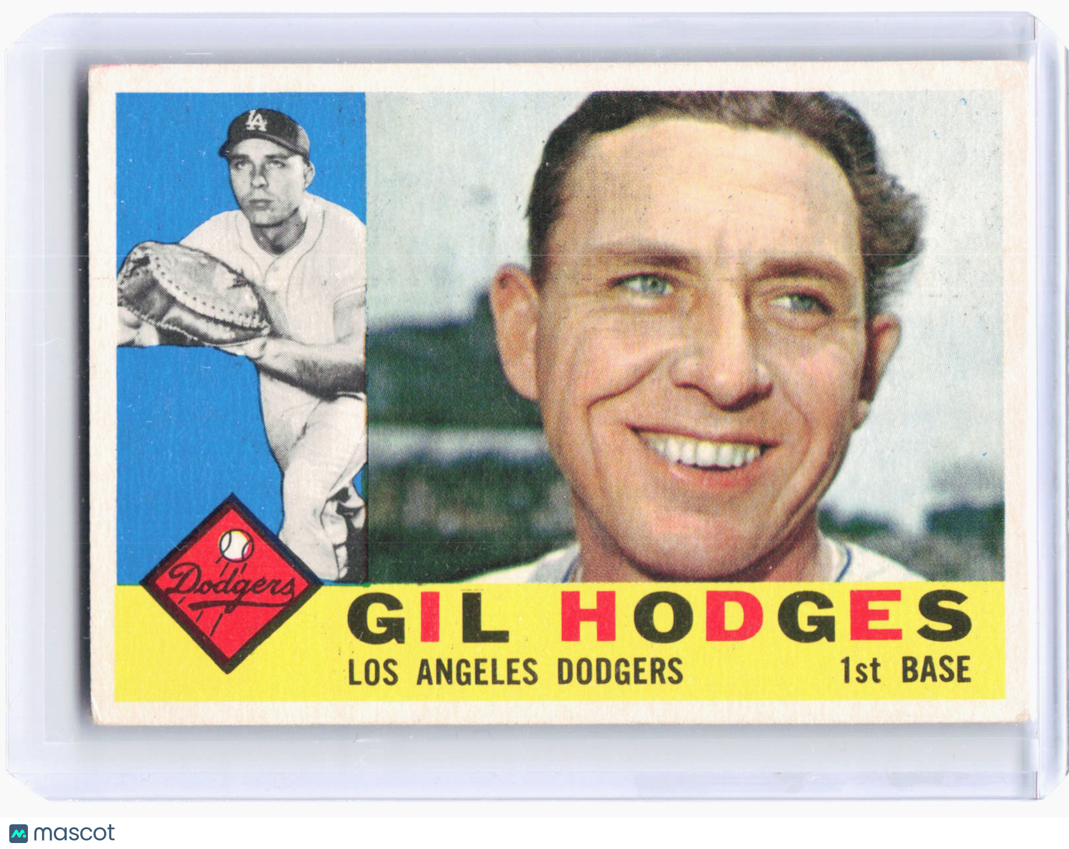 Topps 1960 Topps Baseball—Gil Hodges #295 —Very Good