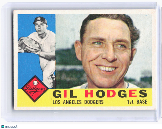 Topps 1960 Topps Baseball—Gil Hodges #295 —Very Good