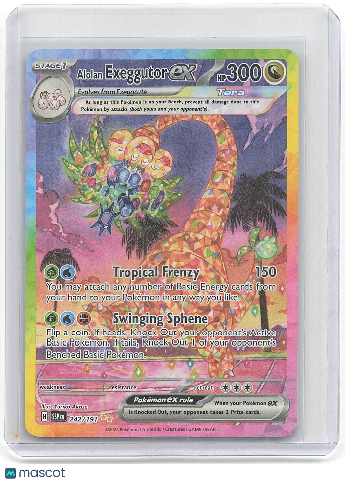 Pokemon Alolan Exeggutor 2023 Pokemon #242/197 EX