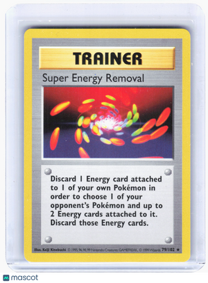 1999 Pokemon—Super Energy Removal #79/102 Base Set (Shadowless)—Rare Nonfoil