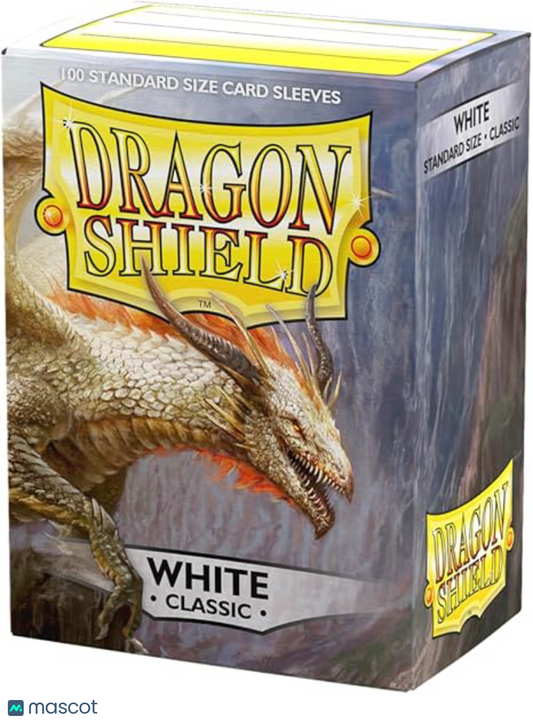 Dragon Shield Standard 20 Pt. Card Sleeves White Classic