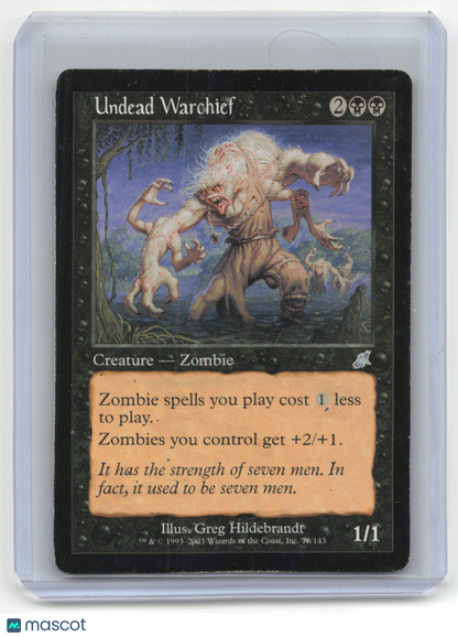 2003 Magic: The Gathering—Undead Warchief #78/143 Scourge— Heavily Played