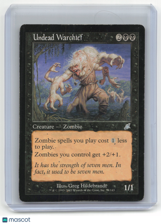 2003 Magic: The Gathering Undead Warchief Scourge #78/143 Heavily Played