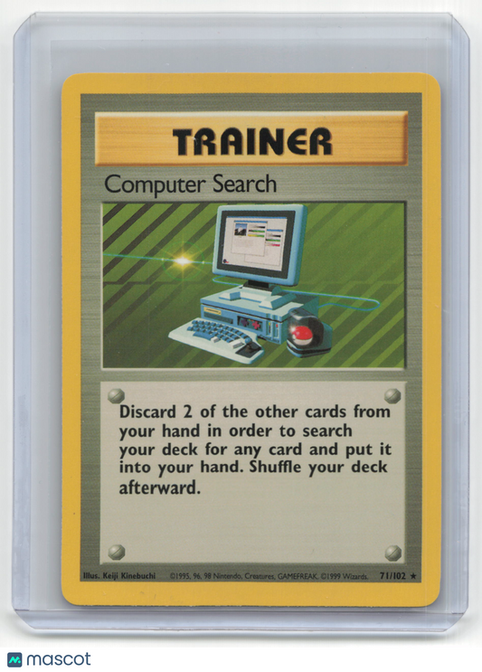 1999 Pokemon TCG Computer Search Base Set #71/102