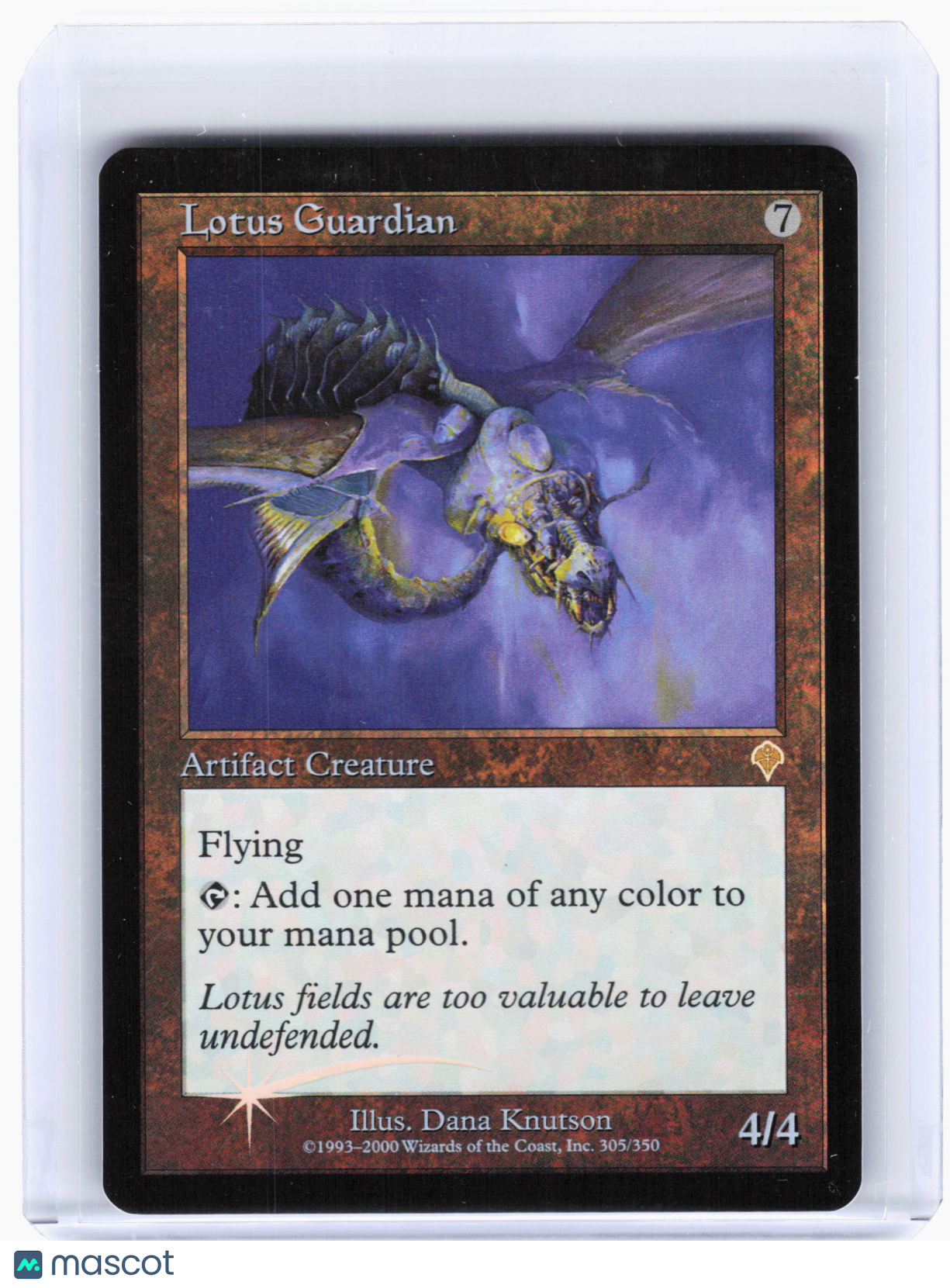 2000 Magic: The Gathering—Lotus Guardian #305/350 Invasion—Rare Foil