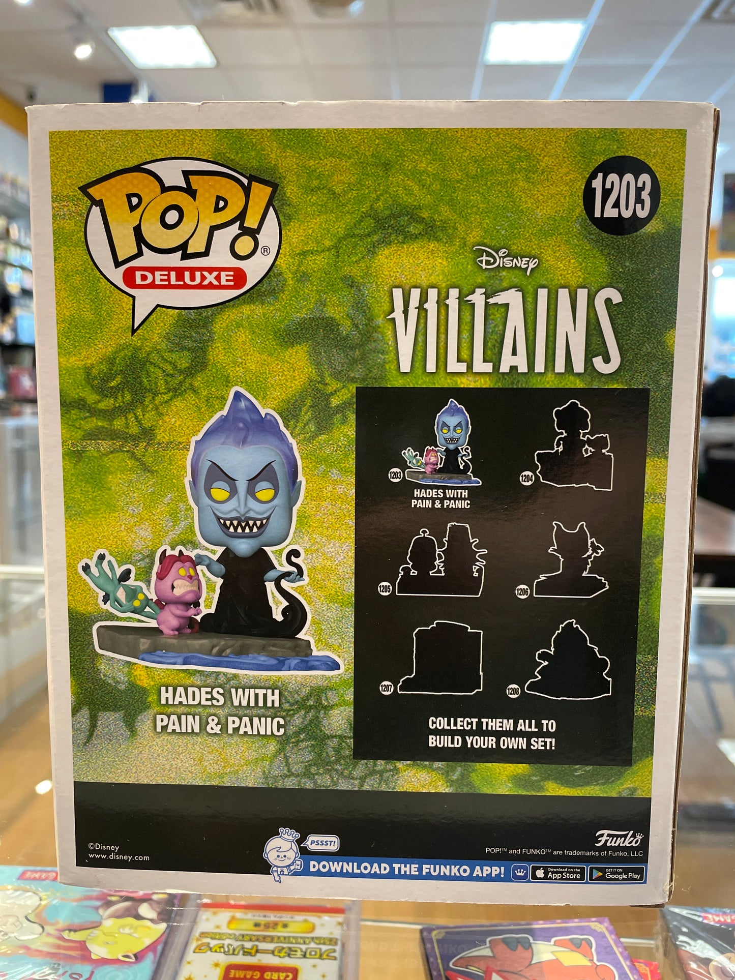 Funko Disney Villains Assemble: Hades w/ Pain & Panic #1203 (VG) Hot Topic Excl.