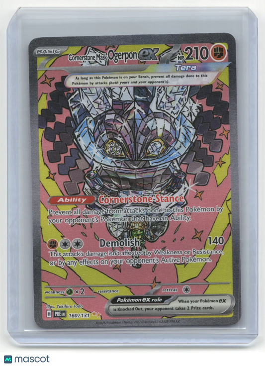 2025 Pokemon TCG Ogerpon ex Prismatic Evolutions #160/131 - Papa Joey's Collectibles