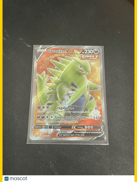 2021 Pokemon Tyranitar V #97/163 154/163