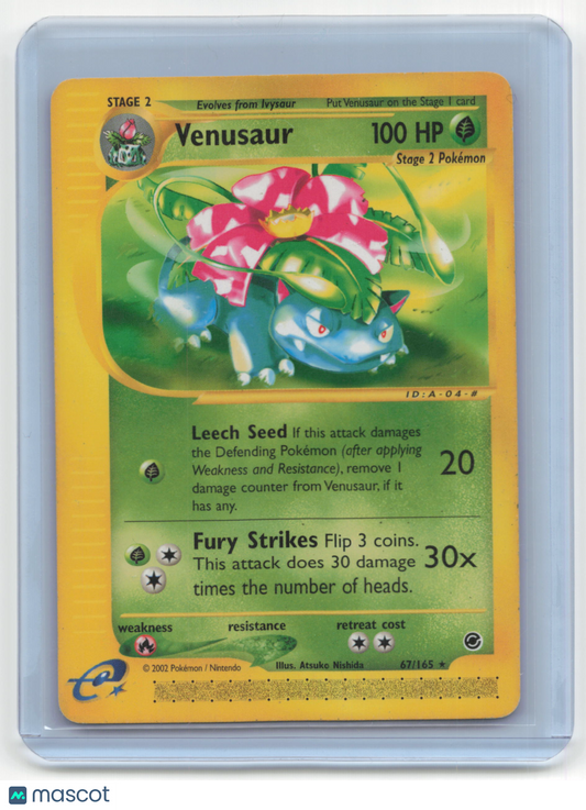 2002 Pokemon Venusaur Expedition Base Set #67/165 Lightly Played