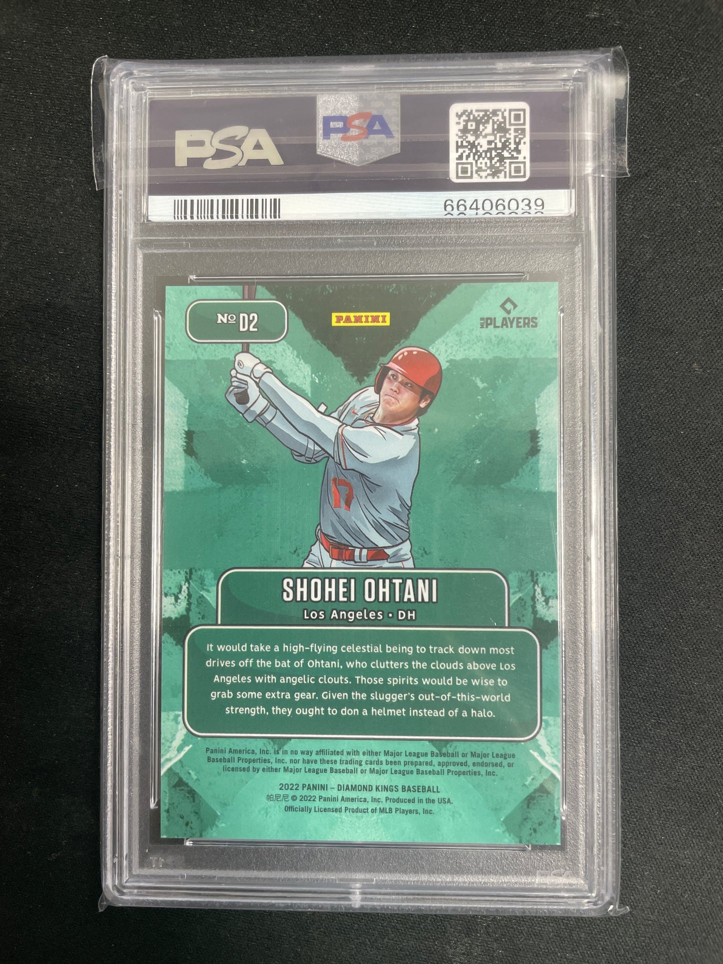 2022 Panini Diamond Kings Downtown Baseball Shohei Ohtani #D2 PSA 9