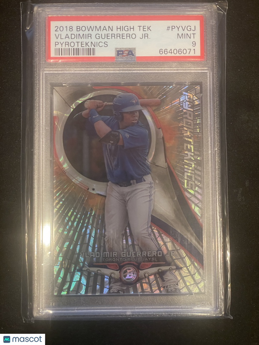 2018 Bowman High Tek Pyroteknics Vladimir Guerrero JR. #PYVGJ PSA 9