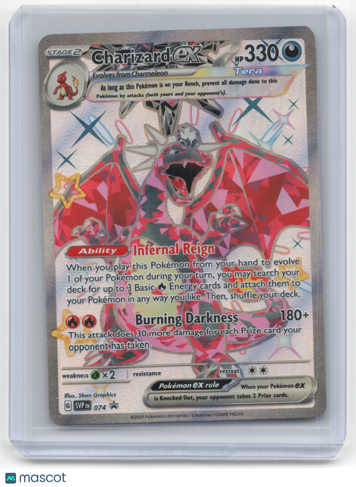 2024 Pokemon TCG Charizard EX Paldean Fates #SVP 074 Promo