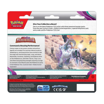 Pokémon TCG: Scarlet & Violet—Paldea Evolved 3 Pack Blister