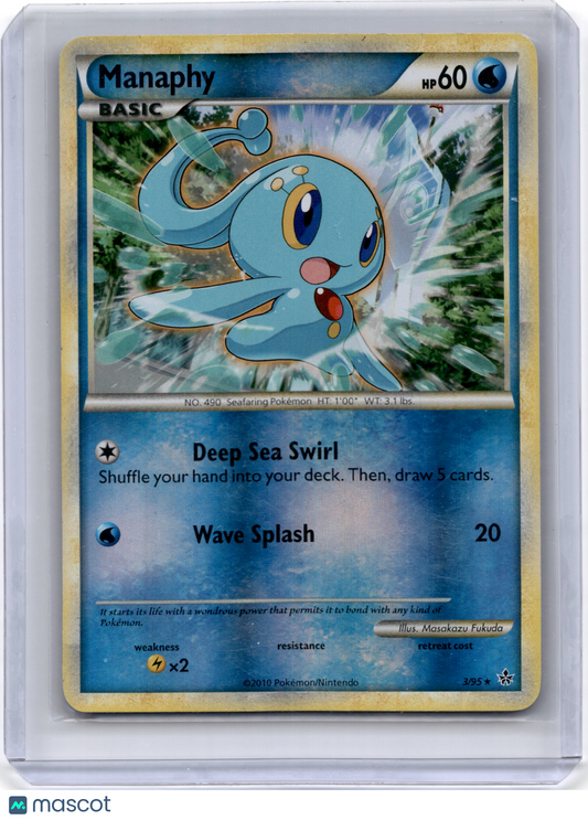 2010 Pokemon Manaphy Unleashed #3/95 Reverse Holo