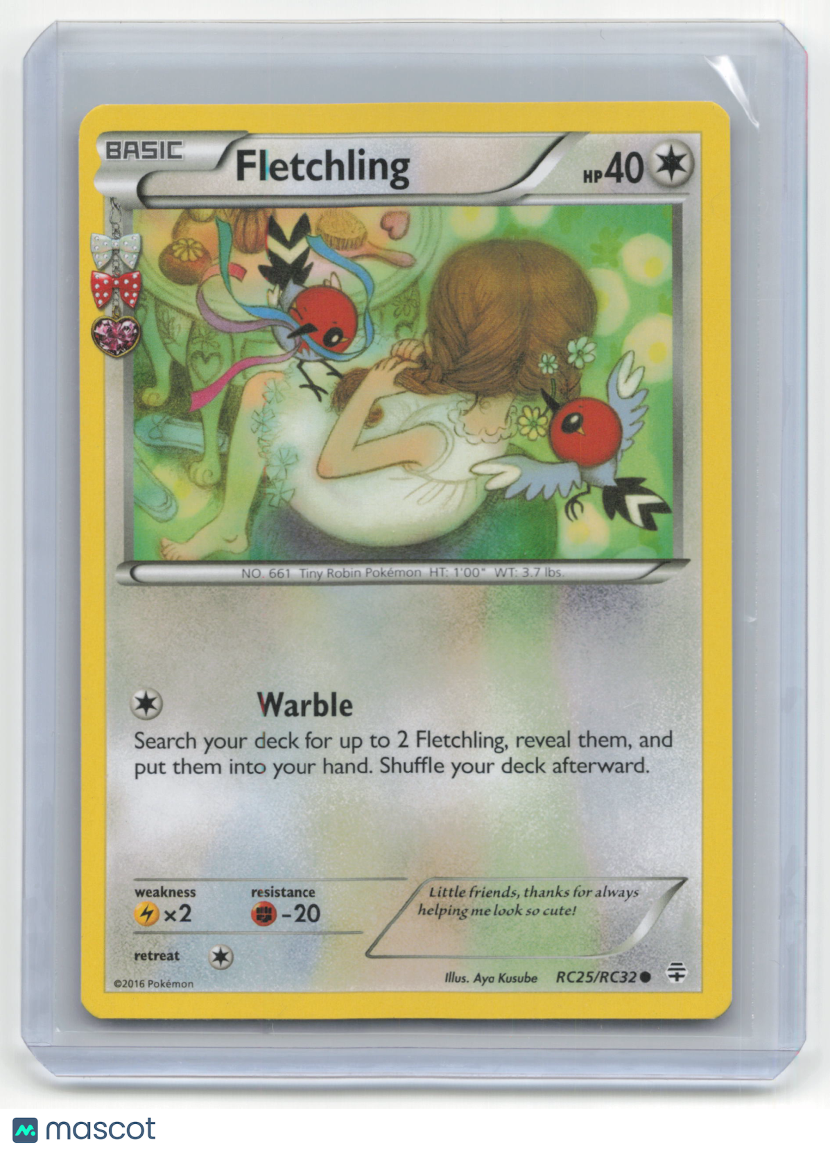 2016 Pokemon Fletchling Generations #RC25/RC32 Near Mint