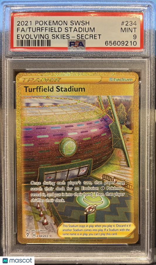 2021 Pokemon Turffield Stadium Sword & Shield Evolving Skies #234/203 PSA 9
