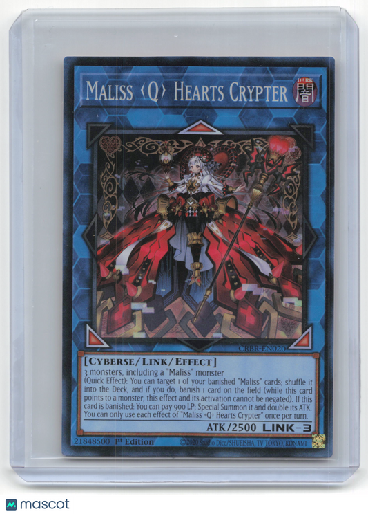 2023 Yu-Gi-Oh! Maliss 'Q' Hearts Crypter Crossover Breaker #CRBR-EN020 CR