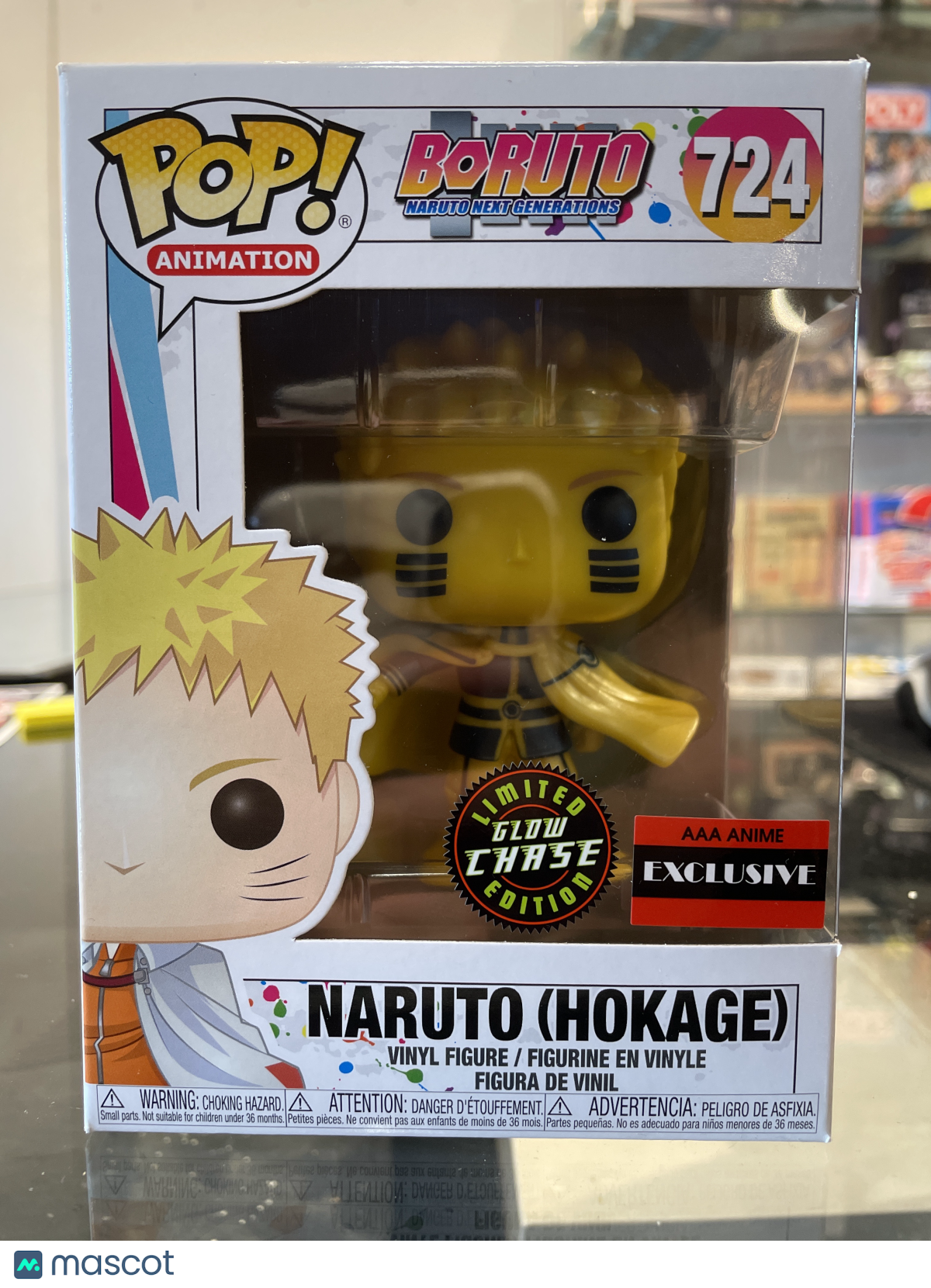 Funko Boruto Naruto (Hokage) #724 (Good) AAA Anime Exclusive, GITD Chase