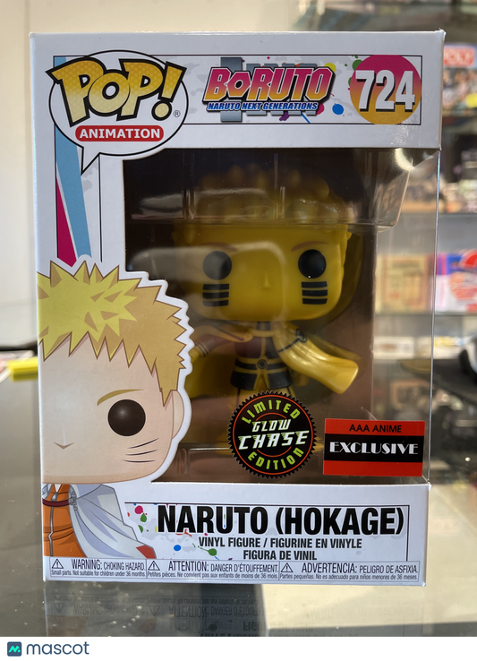 Funko Boruto Naruto (Hokage) #724 (Good) AAA Anime Exclusive, GITD Chase