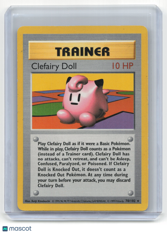 1999 Pokemon Clefairy Doll Base Set #70/102 Mod Played Shadowless