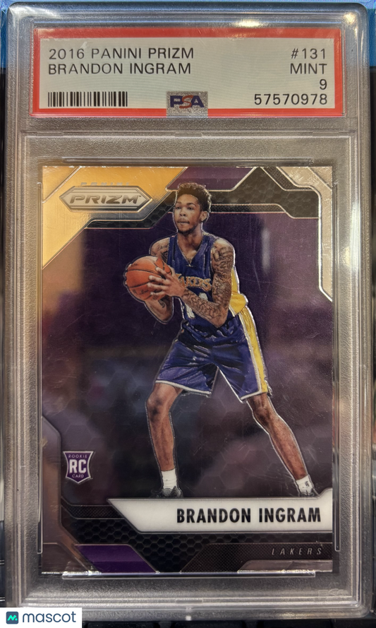 2016 Panini Prizm Basketball Brandon Ingram #131 PSA 9