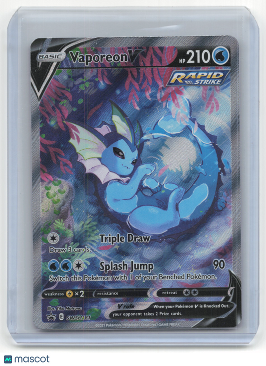 2021 Vaporeon V Pokemon Promos #SWSH181 Near Mint Promo FA