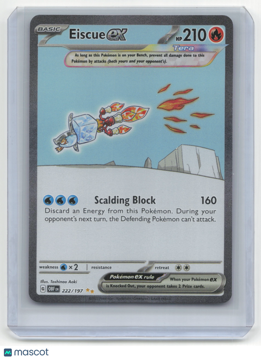 2024 Pokemon TCG Eiscue ex Obsidian Flames #222/197