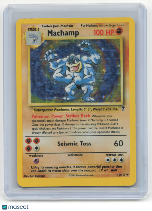 2002 Pokemon TCG Machamp Legendary Collection #15/110 Mod Played Holo
