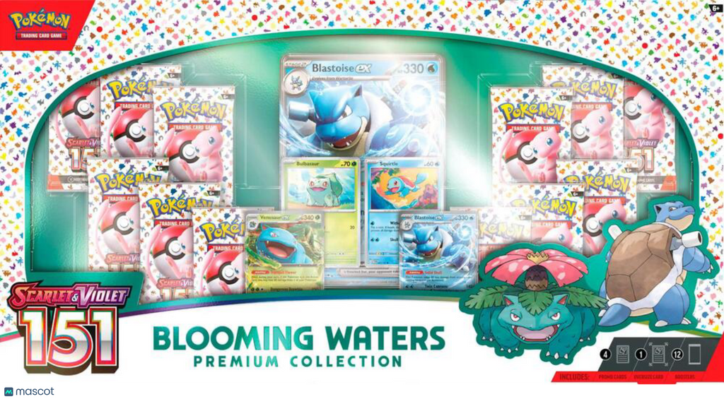 2025 Pokemon TCG: Scarlet & Violet—151 Blooming Waters Premium Collection