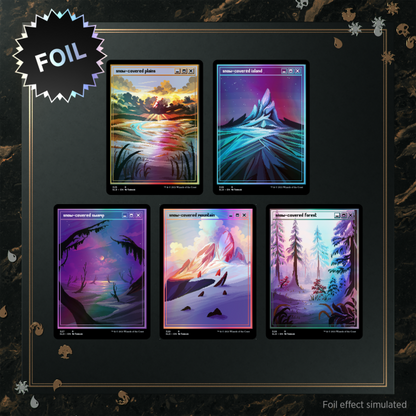 2021 Magic: The Gathering Secret Lair Drop: PixelSnowLands.jpg (Foil Edition)