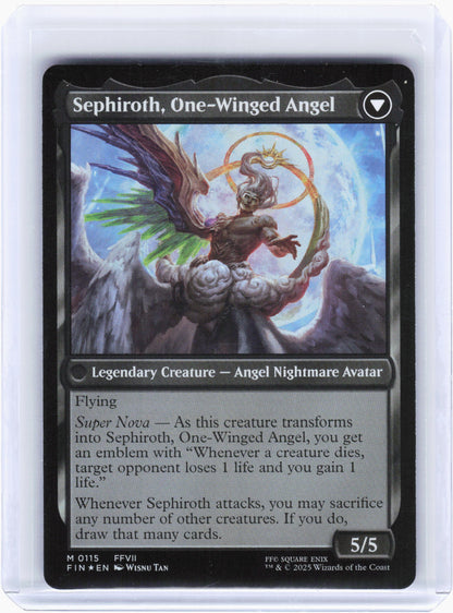 2025 Magic: The Gathering—Sephiroth, Fabled SOLDIER #0115 FIN—Mythic Foil