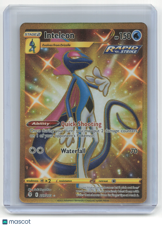 2021 Pokemon Inteleon Evolving Skies #227/198 (Secret) Near Mint
