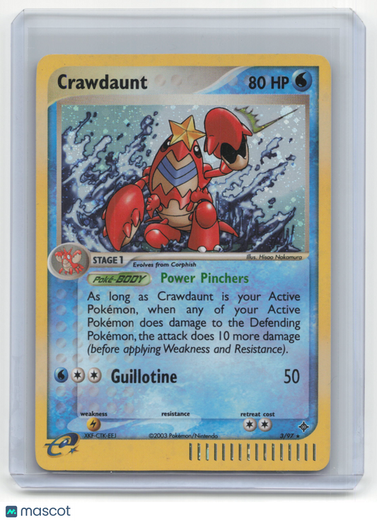 2003 Pokemon TCG Crawdaunt Dragon #3/97