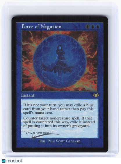 2021 Magic: The Gathering—Force of Negation #9/40 MH1—Foil Etched (Retro Frame)