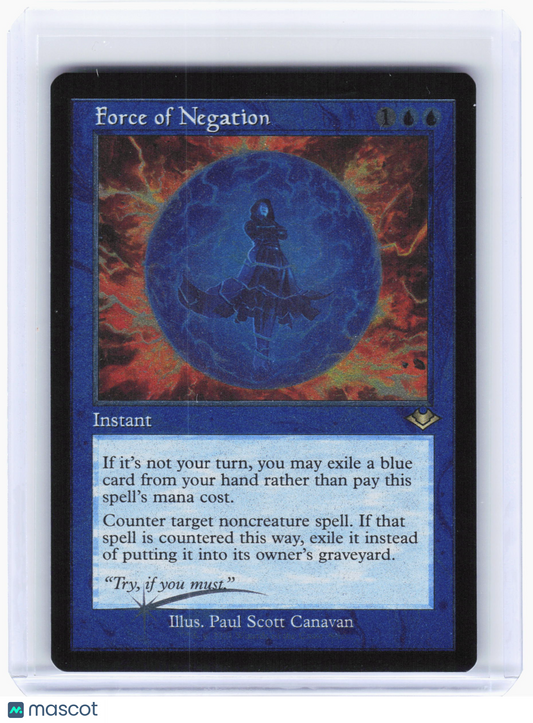 2021 Magic: The Gathering—Force of Negation #9/40 MH1—Foil Etched (Retro Frame)