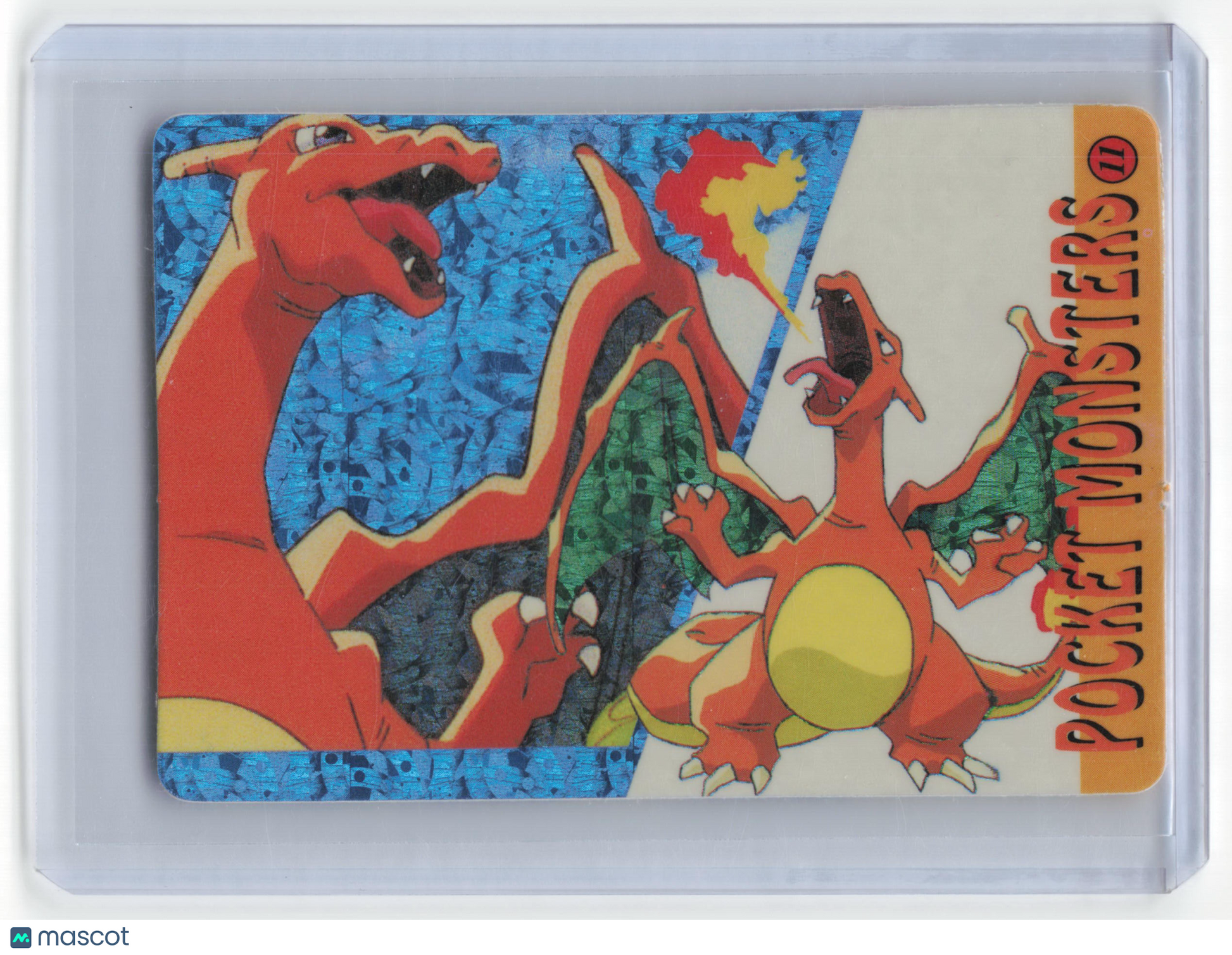 1998 Pocket Monsters Prism Sticker Charizard Holofoil #11 Near Mint - Papa Joey's Collectibles