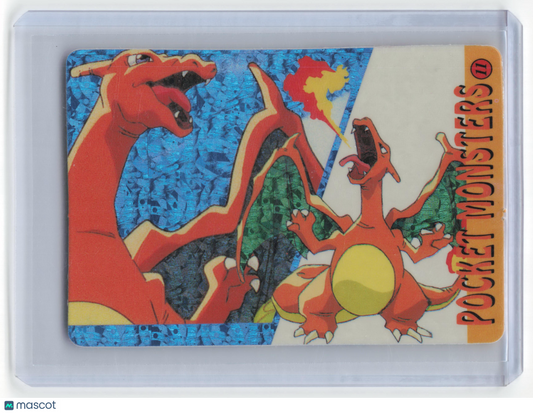 1998 Pocket Monsters Prism Sticker Charizard Holofoil #11 Near Mint - Papa Joey's Collectibles