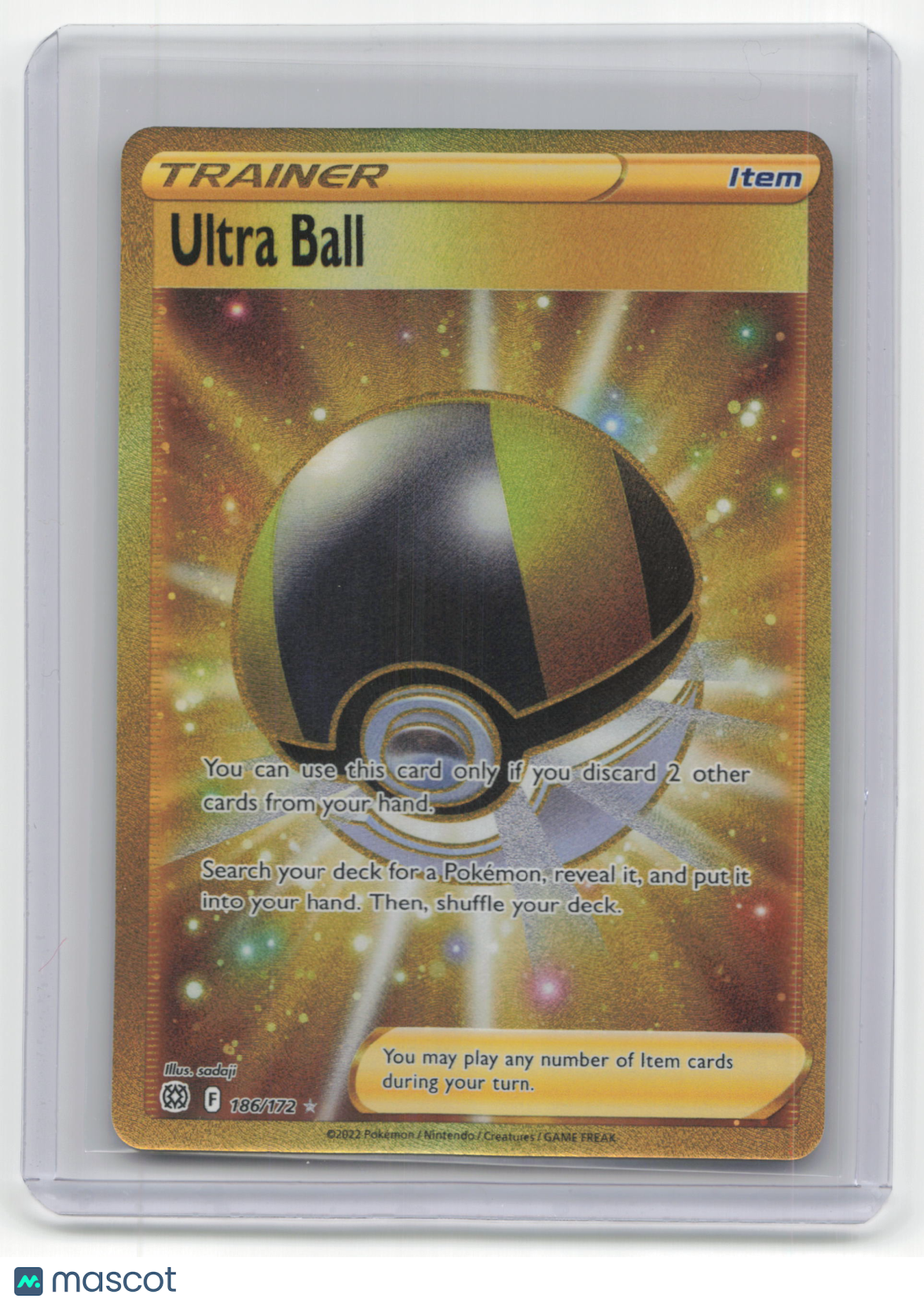2022 Pokemon Ultra Ball Brilliant Stars #186/172 TCG/CCG