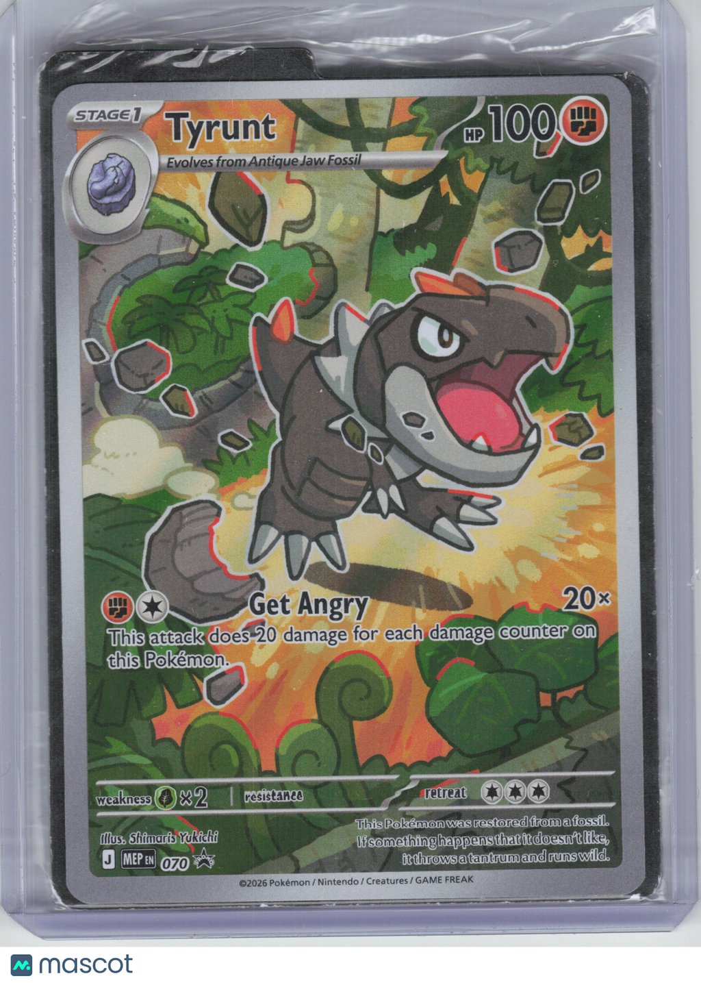 2026 Pokemon—Tyrunt #070 Mega Evolution Promo—Black Star Promo Holo [Sealed]