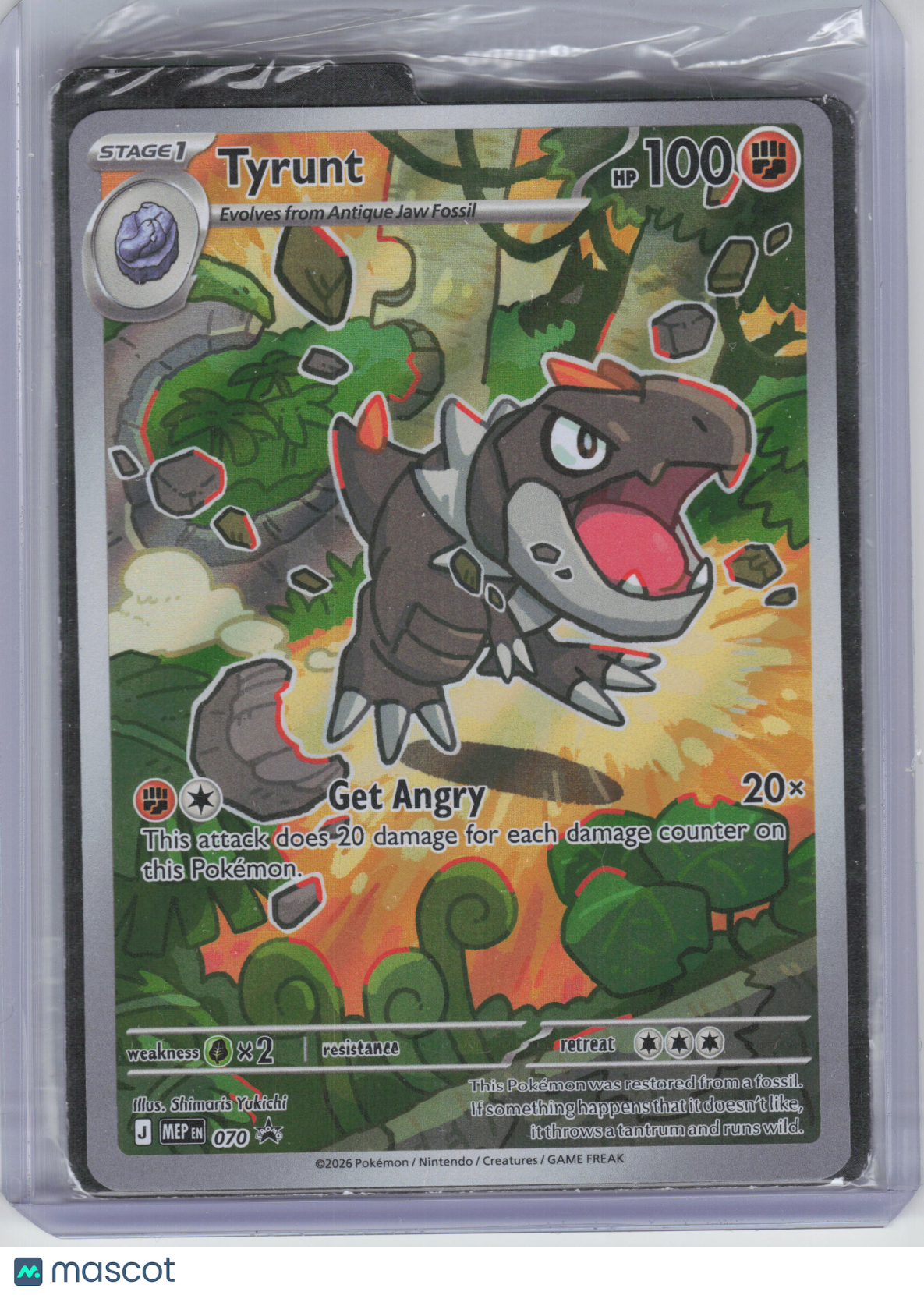 2026 Pokemon—Tyrunt #070 Mega Evolution Promo—Black Star Promo Holo [Sealed]