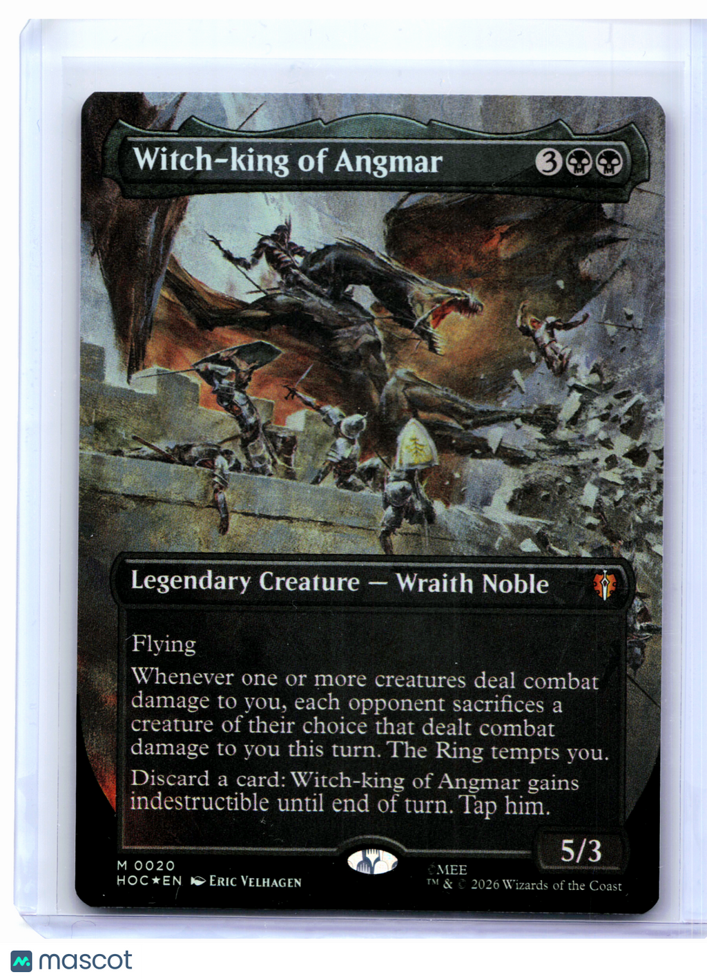 2026 MTG—Witch-king of Angmar (Borderless) #0020 The Hobbit Eternal—Mythic Foil