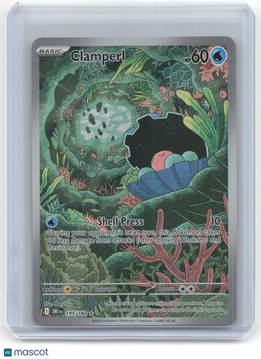 2025 Pokemon Clamperl Destined Rivals #195/182 Near Mint