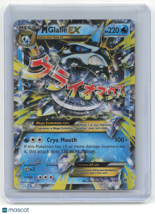 2015 Pokemon TCG M Glalie EX Breakthrough #35/162 Mod Played